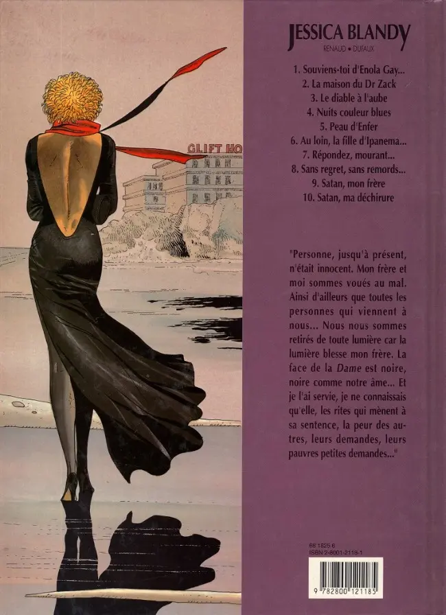 Verso de l'album Jessica Blandy Tome 10 Satan, ma déchirure