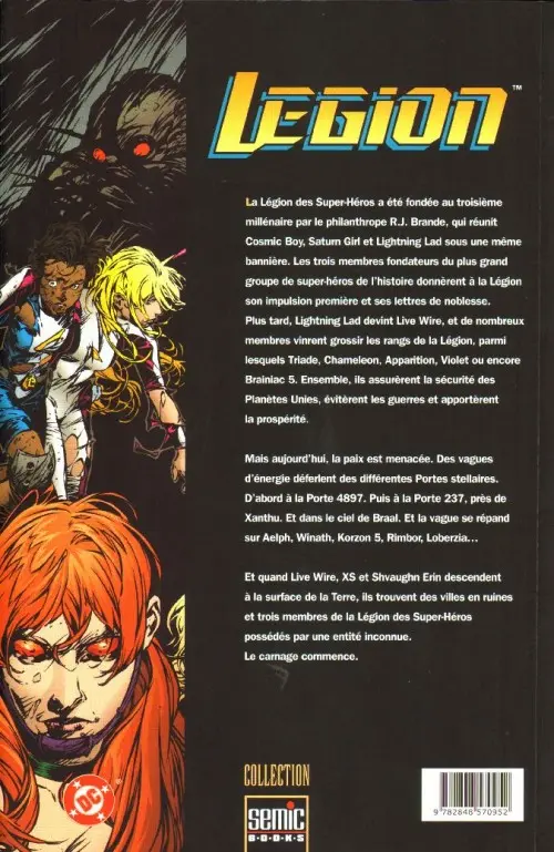 Verso de l'album Legion Tome 1 La légion des damnés