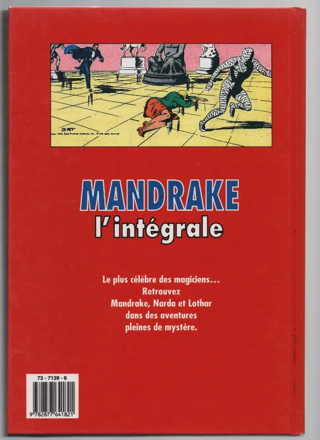 Verso de l'album Mandrake le magicien L'Intégrale Tome 2 La reine d'ébène