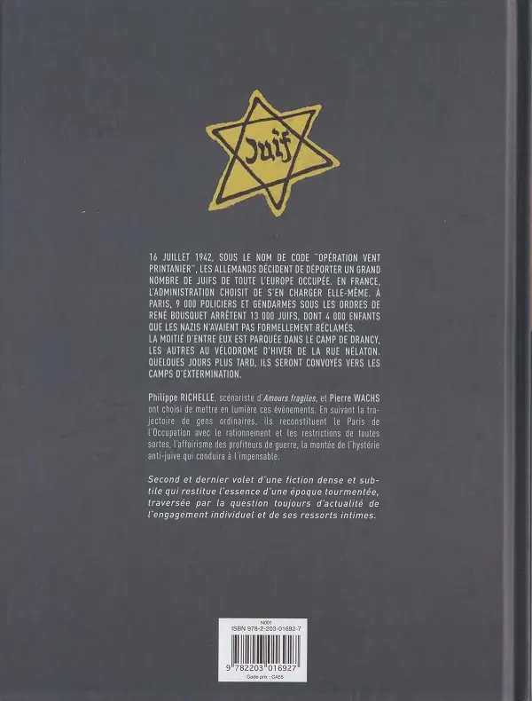 Verso de l'album Opération Vent Printanier Deuxième partie