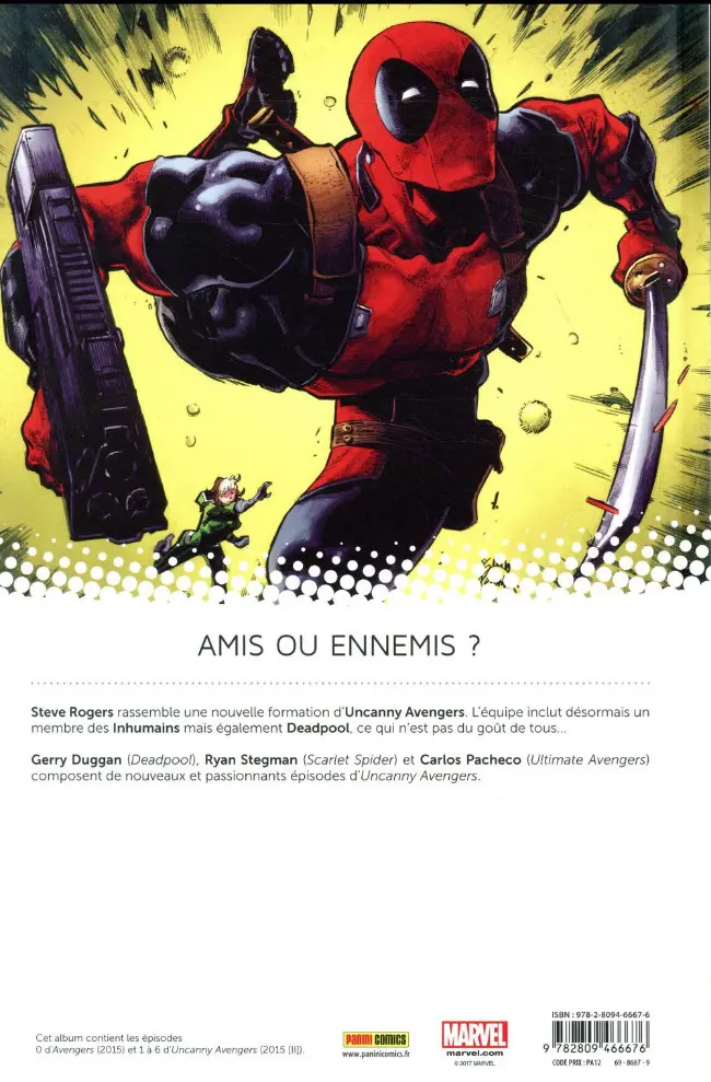 Verso de l'album All-New Uncanny Avengers Tome 1 Futur perdu