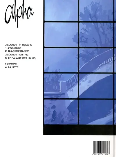 Verso de l'album Alpha Tome 3 Le salaire des loups