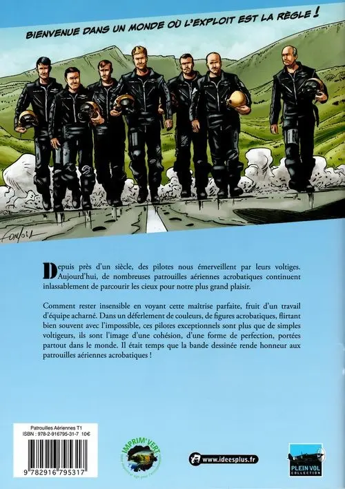 Verso de l'album Patrouilles aériennes acrobatiques Vol. 1
