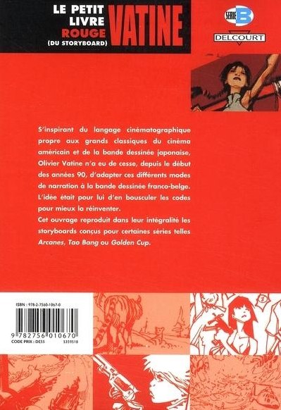 Verso de l'album Le Petit Livre rouge du storyboard