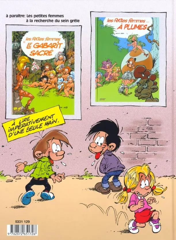 Verso de l'album Les Petites femmes Tome 3 Les petites femmes et les têtes de nœud