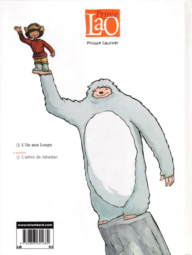 Verso de l'album Prince Lao Tome 1 L'île aux loups