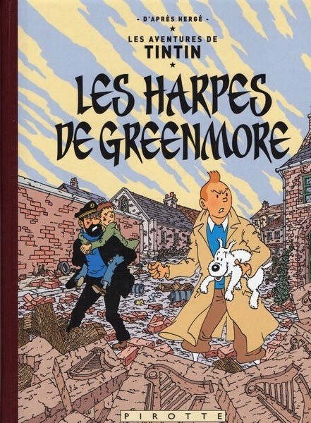 Couverture de l'album Tintin les harpes de Greenmore