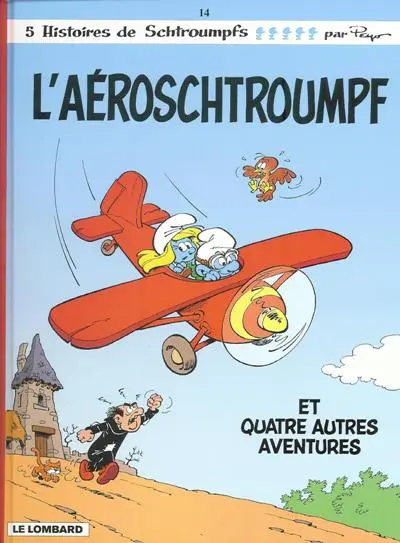 Couverture de l'album Les Schtroumpfs Tome 14 L'aéroschtroumpf