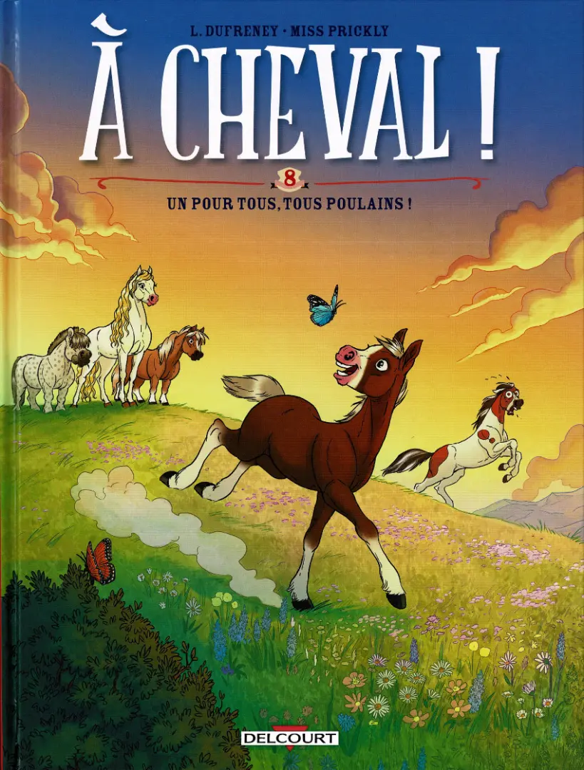 Couverture de l'album À Cheval ! Tome 8 Un pour tous, tous poulain !