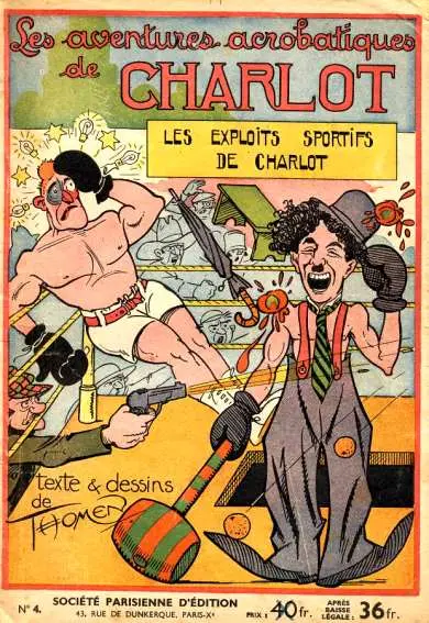 Couverture de l'album Charlot 1ère Série - SPE Tome 4 Les exploits sportifs de Charlot