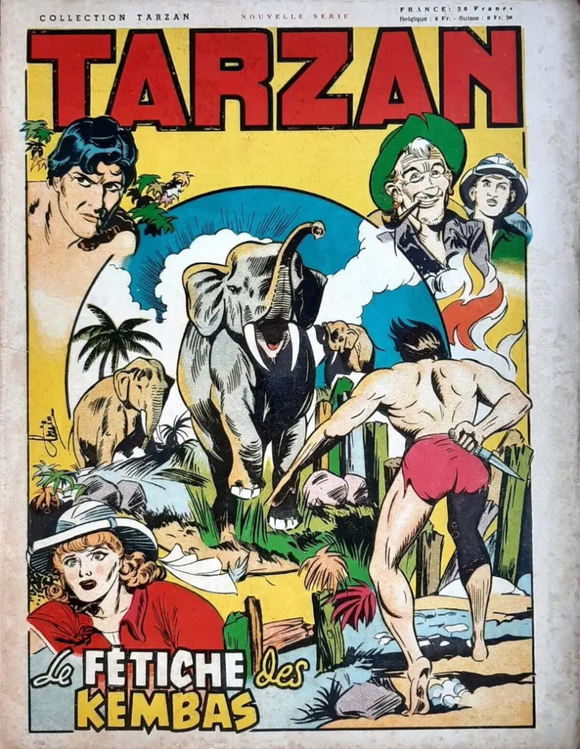 Couverture de l'album Tarzan (collection Tarzan) 2 Le fétiche des Kembas