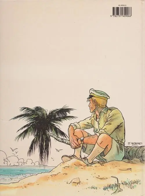Verso de l'album Ron Clarke Le tigre de mer