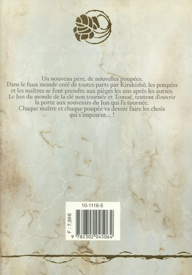 Verso de l'album Rozen Maiden 8