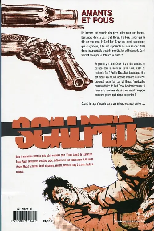 Verso de l'album Scalped Tome 4 La Rage aux tripes