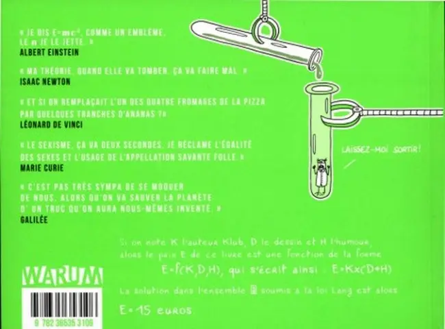 Verso de l'album Science sans conscience