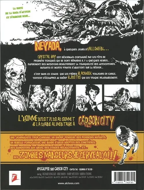Verso de l'album Apocalypse sur Carson City Tome 2 Le commencement de la fin