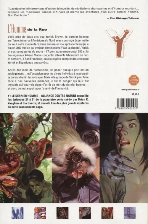 Verso de l'album Y le dernier homme Tome 5 Alliance contre nature