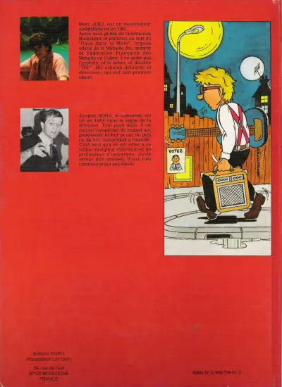 Verso de l'album Zip boum taf