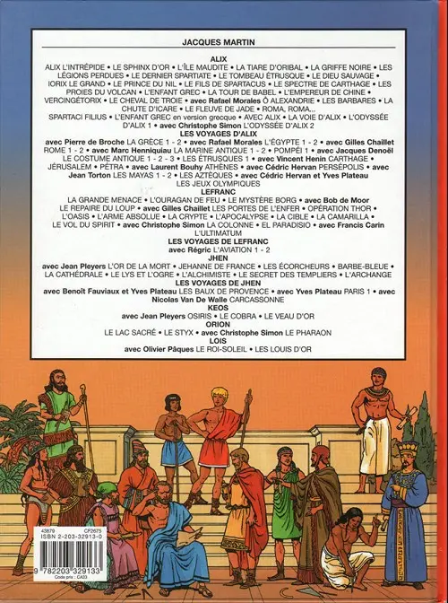 Verso de l'album Les Voyages d'Alix Tome 5 La Grèce (2)