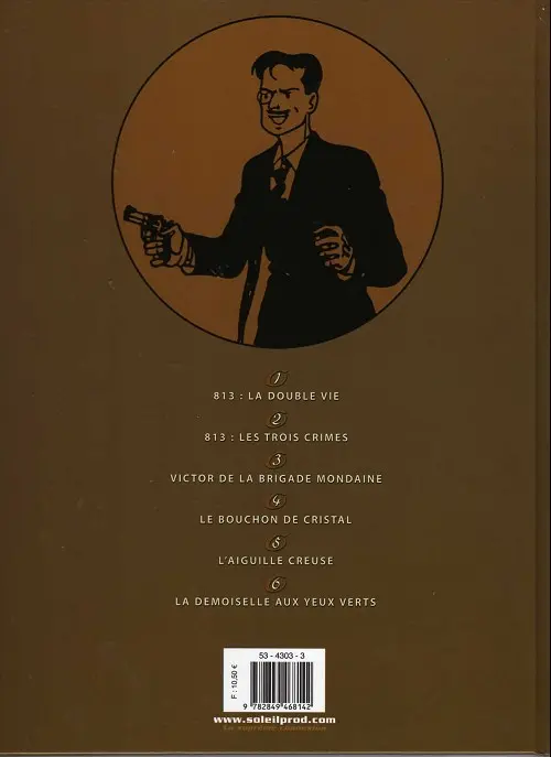 Verso de l'album Arsène Lupin Soleil Tome 3 Victor de la brigade mondaine