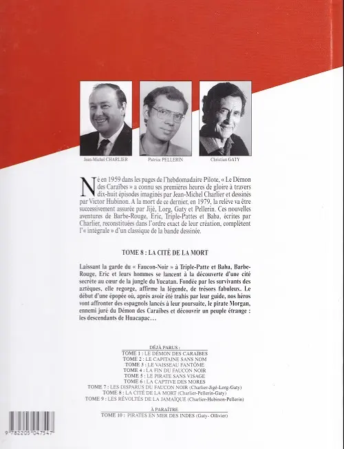 Verso de l'album Barbe-Rouge L'intégrale Tome 8 La cité de la mort