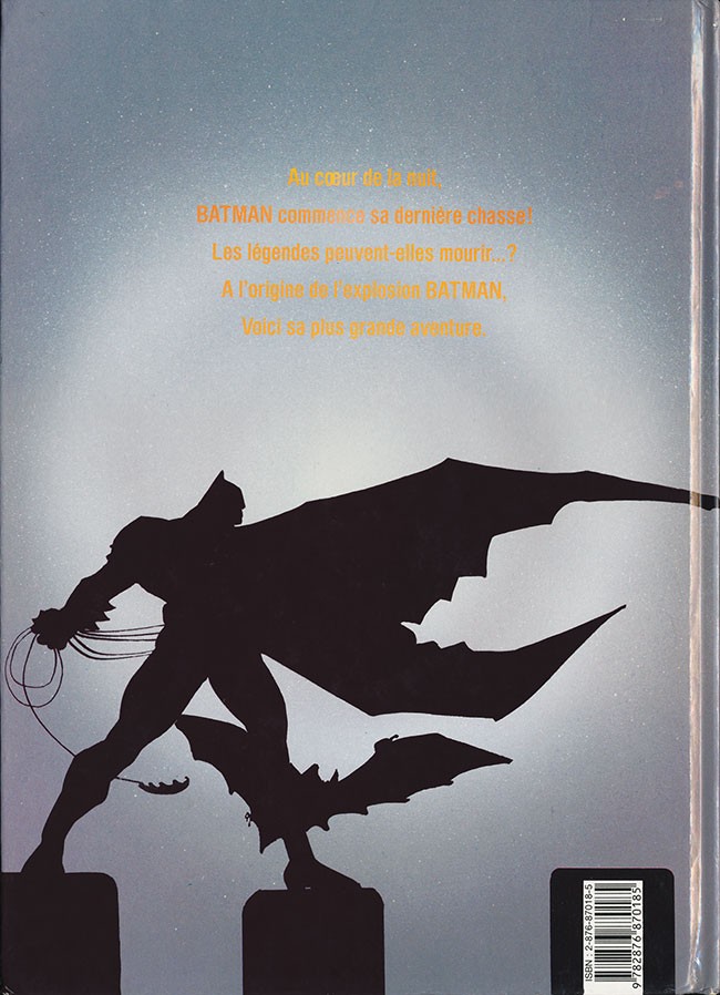 Verso de l'album Batman - Dark Knight Tome 1 Résurrection