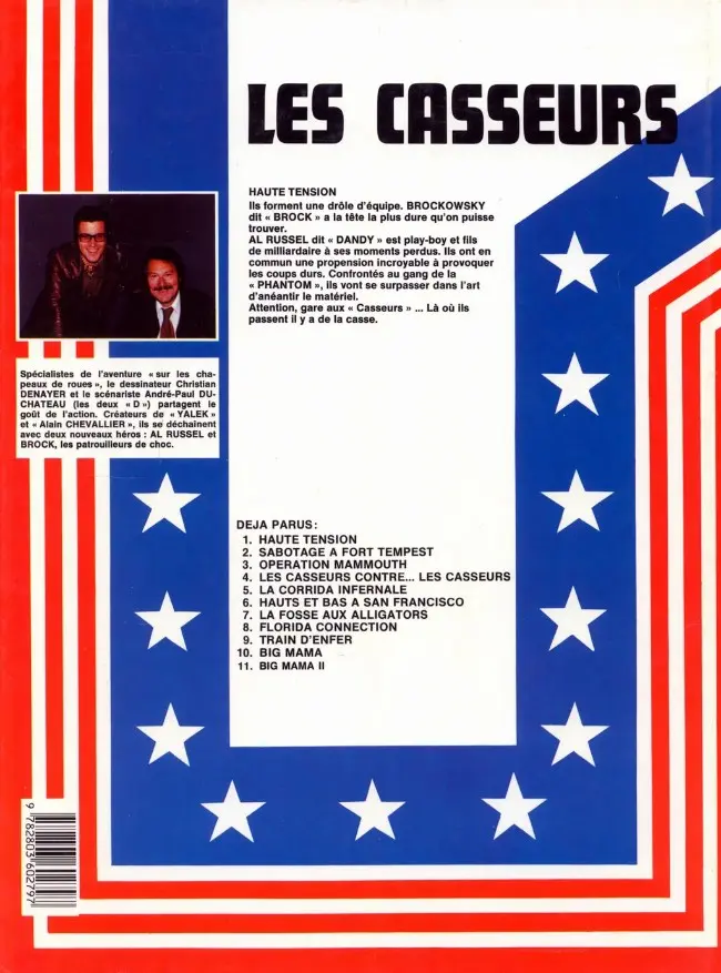 Verso de l'album Les Casseurs Tome 1 Haute tension