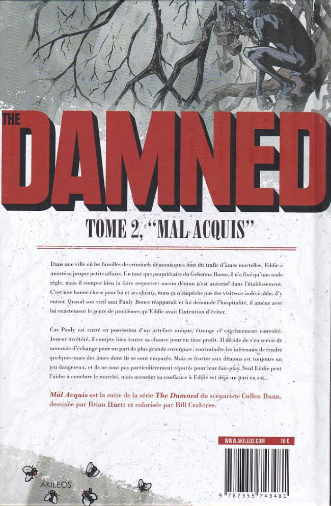 Verso de l'album The Damned Tome 2 Mal Acquis