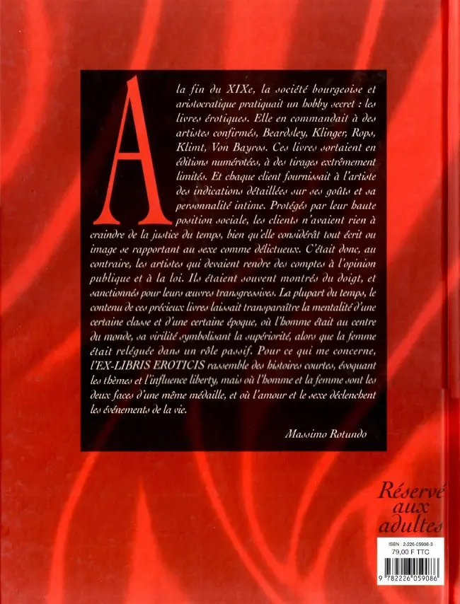 Verso de l'album Ex libris Eroticis Tome 3