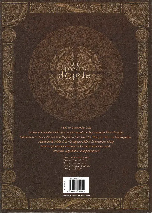 Verso de l'album Les Forêts d'Opale Tome 1 Le bracelet de Cohars