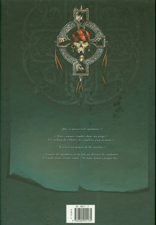 Verso de l'album Hannibal Meriadec et les larmes d'Odin Tome 2 Le manuscrit de Karlsen