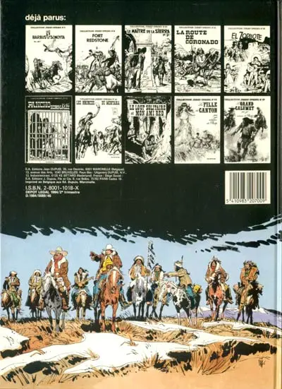 Verso de l'album Jerry Spring Tome 8 Les 3 barbus de Sonoyta