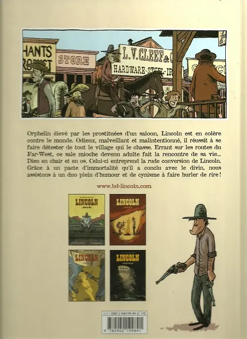 Verso de l'album Lincoln Tome 1 Crâne de bois