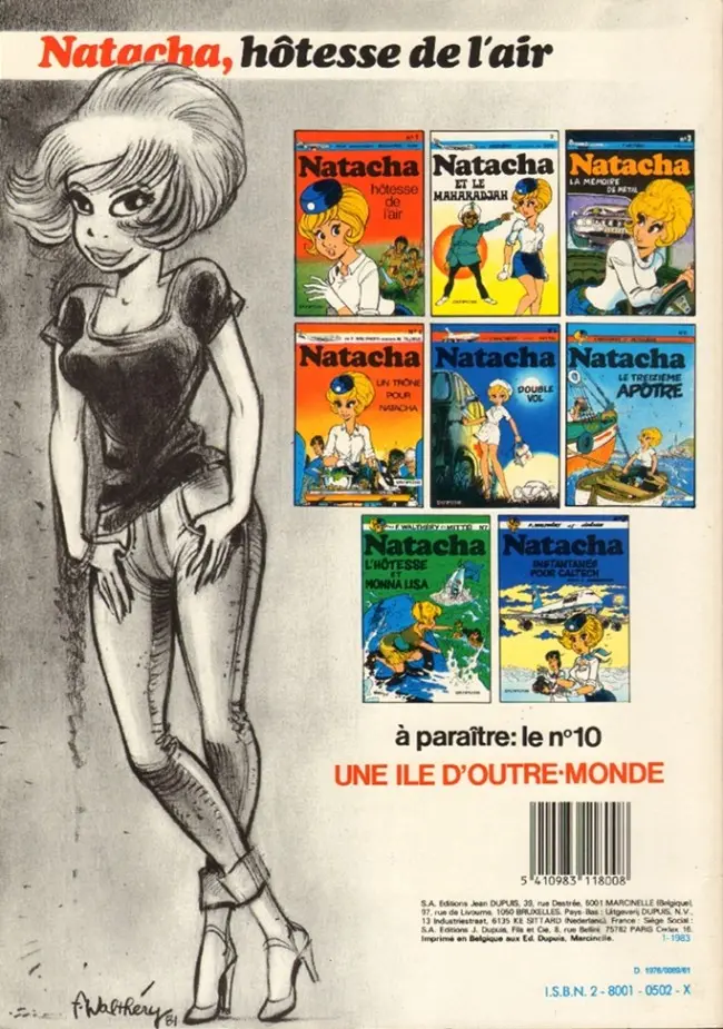 Verso de l'album Natacha Tome 5 Double vol