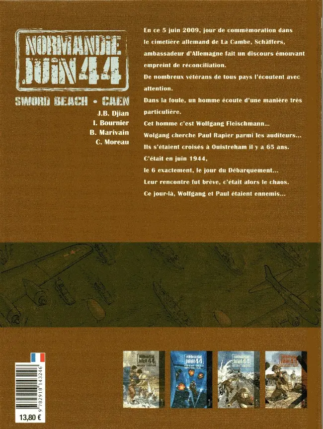 Verso de l'album Normandie juin 44 Tome 4 Sword beach / Caen