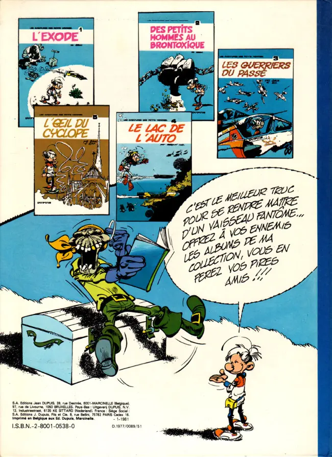 Verso de l'album Les Petits hommes Tome 6 Le vaisseau fantôme