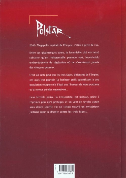 Verso de l'album Polstar Tome 1 Le Mérou