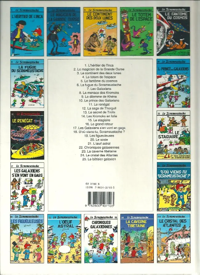 Verso de l'album Le Scrameustache Tome 9 Le dilemme de Khéna