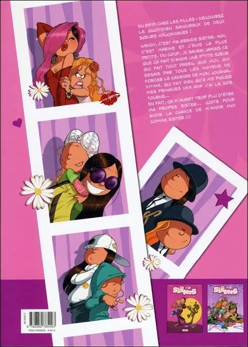 Verso de l'album Les Sisters Tome 1 Un air de famille