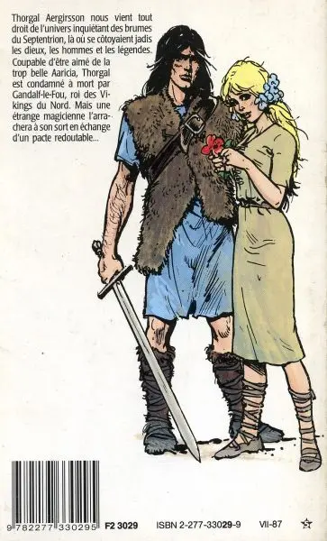 Verso de l'album Thorgal Tome 1 La Magicienne trahie