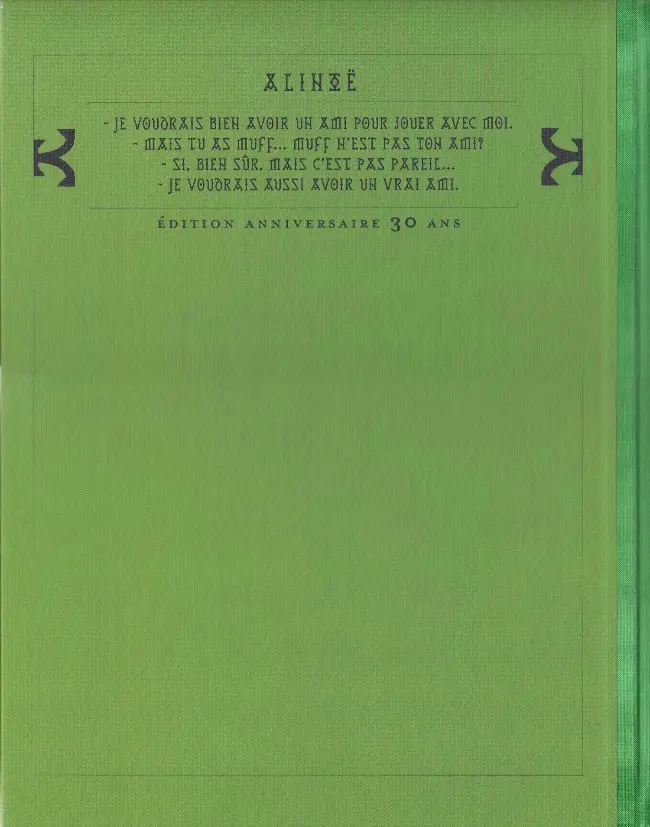 Verso de l'album Thorgal Tome 8 Alinoë