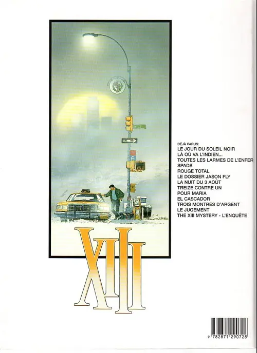 Verso de l'album XIII Tome 10 El cascador