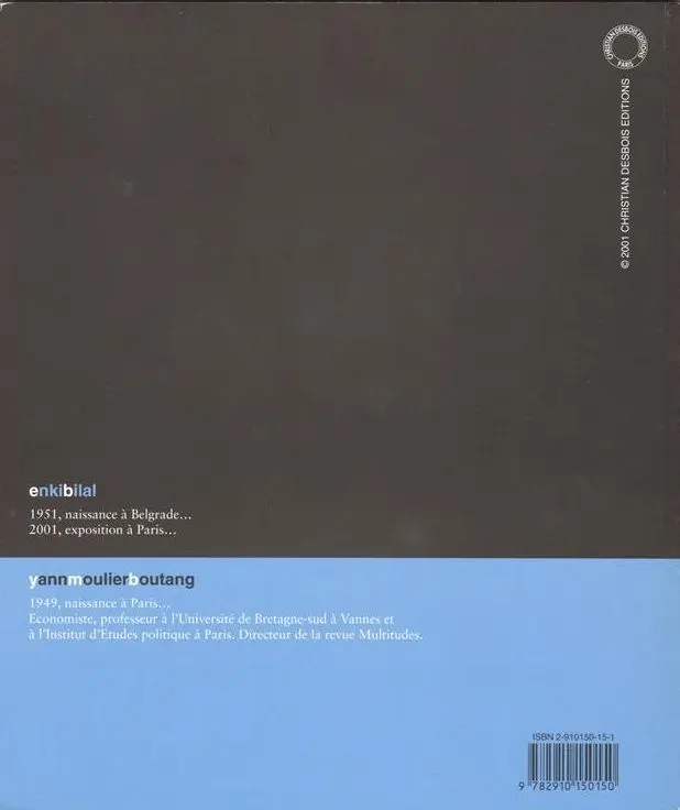 Verso de l'album andeuxmilleun