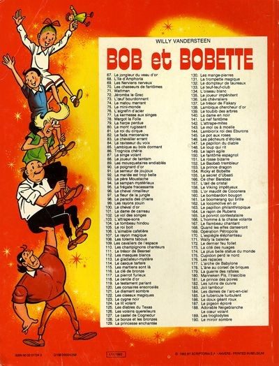 Verso de l'album Bob et Bobette Tome 190 Le miroir sombre
