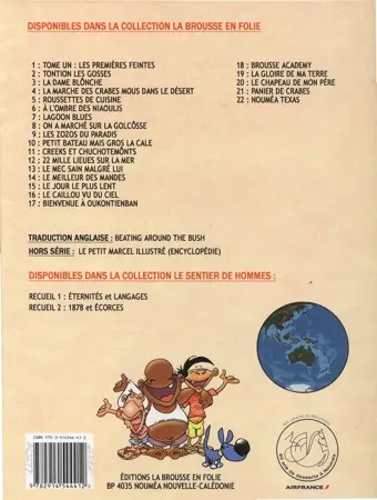 Verso de l'album La brousse en folie Tome 22 Nouméa Texas