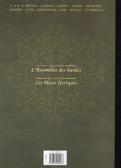 Verso de l'album Les contes du Korrigan Recueil 4