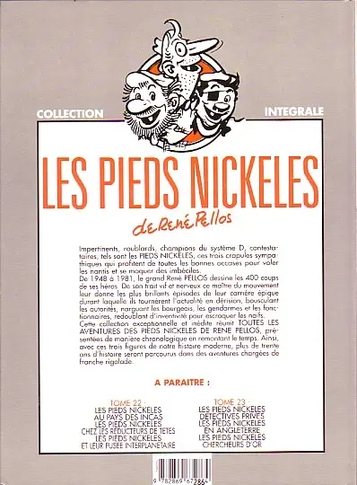 Verso de l'album Les Pieds Nickelés Tome 21