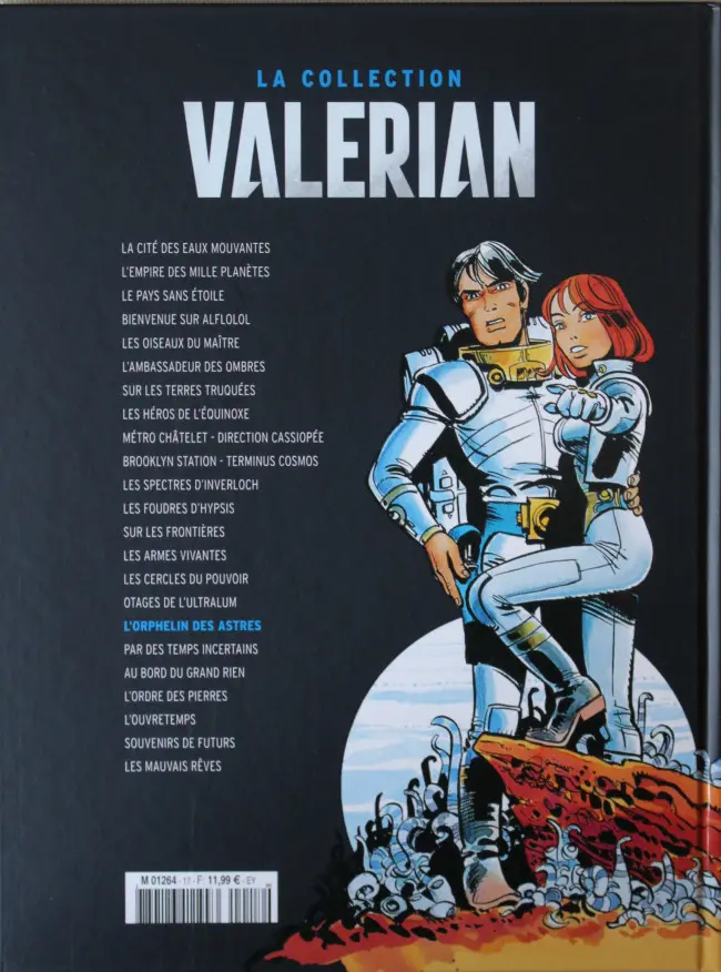 Verso de l'album Valérian Tome 17 L'orphelin des astres