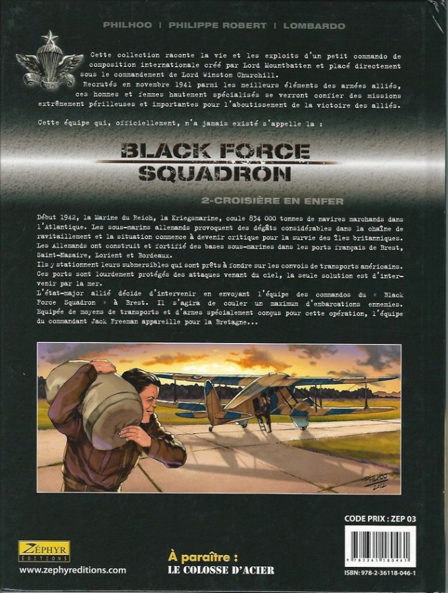 Verso de l'album Black Force squadron Tome 2 Croisière en enfer