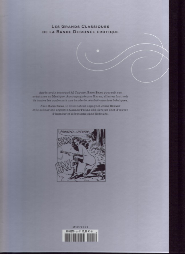 Verso de l'album Les Grands Classiques de la Bande Dessinée Érotique - La Collection Tome 21 Bang Bang - tome 2